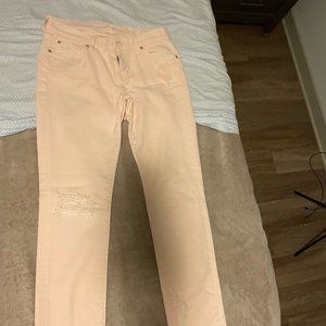 Seven For Mankind Blush Pink Jeans